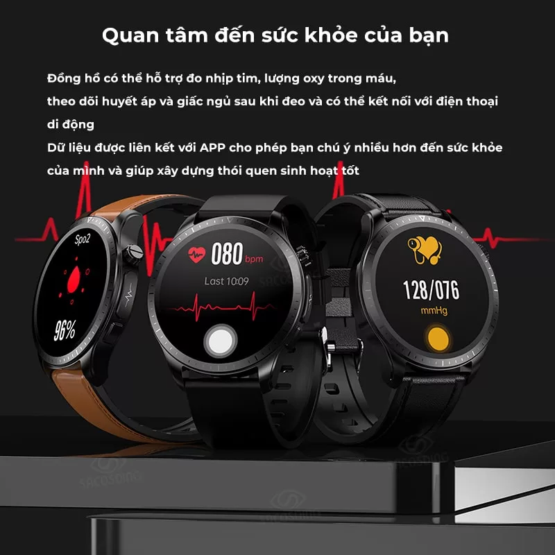 Đồng hồ thông minh đường huyết mới 2023 VK08